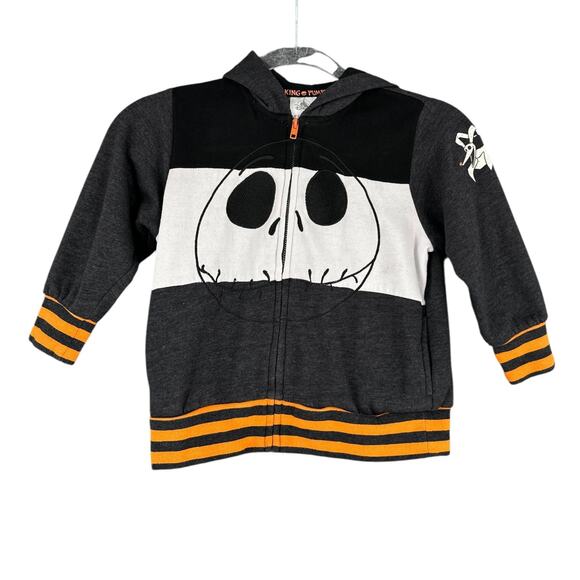Disney Jack Skellington Zero Striped Nightmare Before Christmas Hoodie Kids 4 - Picture 1 of 8